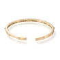 Brass Micro Pave Clear Cubic Zirconia Cuff Bangles