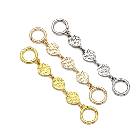 Alloy Strawberry Bag Strap Extenders, with Spring Gate Rings, for Bag Replacement Accessories