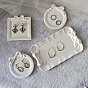 Bowknot Shape Jewelry Plate DIY Silicone Mold, Resin Casting Molds, for UV Resin, Epoxy Resin Craft Making