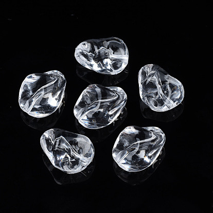 Transparent Acrylic Beads, Teardrop