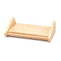 Wood Jewelry Finger Ring Displays Stands, with Microfibre