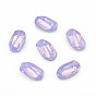 K9 Glass Rhinestone Cabochons, Pointed Back & Back Plated, Faceted, Nuggets