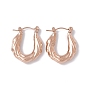 304 Stainless Steel Thick Hoop Earrings for Women
