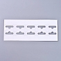 Transparent PVC Self Adhesive Hang Tabs, Euro Slot Hole Foldable Tabs, Display Tabs for Store Retail Display