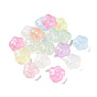 Transparent Acrylic Beads, Luminous Beads, Glow in the Dark, Flower