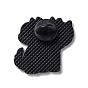 Мультфильм 3 эмалированная булавка с головой собаки, электрофорез черный сплав милая брошь в виде животных для ткани рюкзака