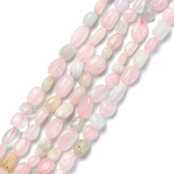 Chapelets de perles morganite naturelles  , pierre tombée, nuggets