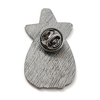 Avocado/Elephant/Dog/Cat/Bees/ Giraffe Enamel Pins, Gunmetal Alloy Badge for Women