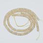 Faceted Coffee Watermelon Stone Glass Beads Strands, Rondelle, 8x5mm, Hole: 1mm, about 76pcs/strand, 15.2 inch