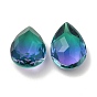 Faceted K9 Glass Rhinestone Cabochons, Pointed Back, Teardrop