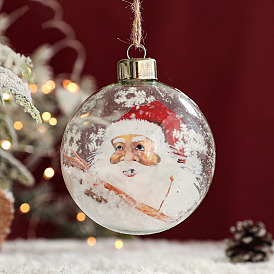 Transparent Glass Ball Pendant Decorations, Christmas Tree Hanging Decorations