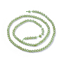Perlas naturales peridoto hebras, facetados, rondo
