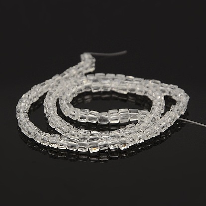 Faceted Cube Glass Beads Strands