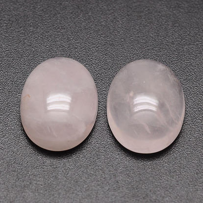 Cabochons de quartz rose naturelle ovale