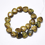 Natural Tiger Eye Beads Strands, Faceted, Heart