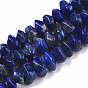 Lapis-lazuli, brins de perles naturels , nuggets, facette