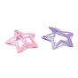 Cute Spray Painted Iron Snap Hair Clips, Star, for Childern