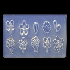 Moldes de silicona para decoración de uñas, moldes de resina