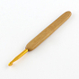 Asa de bambú agujas de gancho de ganchillo de aluminio conjuntos, tamaño mezclado, 130~135x13~15x7~9 mm, pin: 1.0~6.0 mm, 11pcs / juegos