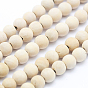 Natural Wood  Beads Strands, Round, Dyed