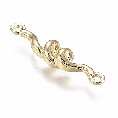 Alloy Jewelry Link, Twisted Bar