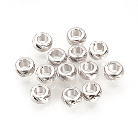 Brass Spacer Beads, Nickel Free, Real 18K Gold Plated, Ring
