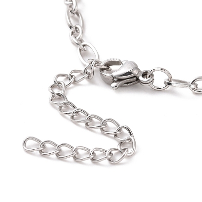 304 браслет-цепочка figaro из нержавеющей стали для мужчин и женщин