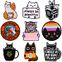 Cat Cartoon Appliques, Embroidery Iron on Cloth Patches, Sewing Craft Decoration