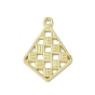 Alloy Pendants, Kite with Square Charm
