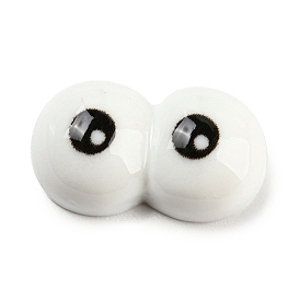 Opaque Resin Cabochons, Funny Eyes
