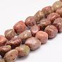 Natural Unakite Beads Strands, Tumbled Stone, Nuggets