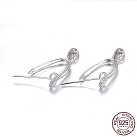 925 pendentif en argent sterling renfloue, avec zircons, clair