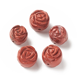 Natural Red Jasper Beads, Flower