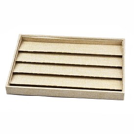 Wood Pendant Displays, Cover with Cloth, Rectangle