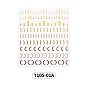 3D Nail Art Stickers Decals, Gold Stamping, Self-adhesive, for Nail Tips Decorations