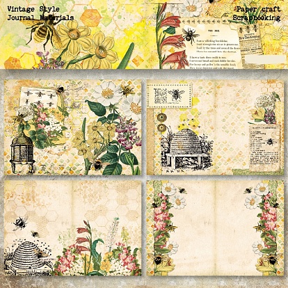 Flower Theme Paper Scrapbook Paper, for DIY Album Scrapbook, Background Paper, Diary Decoration