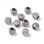 304 Stainless Steel Beads, Grooved Beads, Column, 10.5x11mm, Hole: 6mm