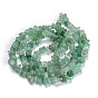Natural Green Aventurine Beads Strands, Chip, Grade AB