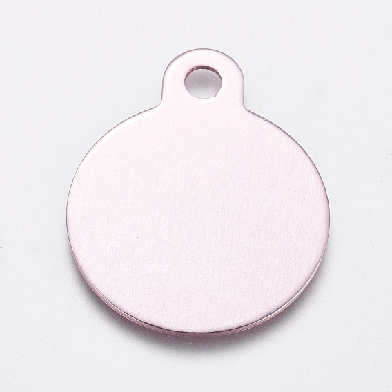 Aluminum Pendants, Stamping Blank Tag, Flat Round