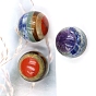 7 boule de sphère de pierres précieuses de chakra, pierres précieuses naturelles sans perles de trou, ronde