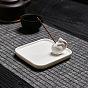 Porcelain Incense Burners, Square with Astronaut & Rabbit Incense Holders, Home Office Teahouse Zen Buddhist Supplies