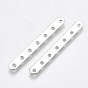 Iron Spacer Bars, 7-Hole, Nickel Free, Rectangle