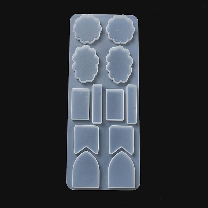 DIY Cabochon Silicone Molds, Resin Casting Molds, for UV Resin, Epoxy Resin Jewelry Making, Cloud/Star/Shield