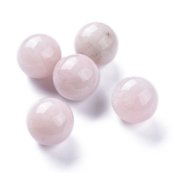 Naturel a augmenté perles de quartz, pas de trous / non percés, sphère de pierres précieuses, ronde