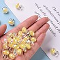 Perles acryliques transparentes, Perle en bourrelet, couleur ab , lapin