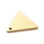 Pendentifs en acier inoxydable, banc double, estampillage d'une étiquette vierge, triangle