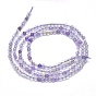 Ametrine naturelles brins de perles, ronde, facette