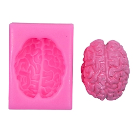 DIY Halloween Brain Food Grade Silicone Fondant Molds, for DIY Cake Decoration, UV Resin & Epoxy Resin Jewelry Making