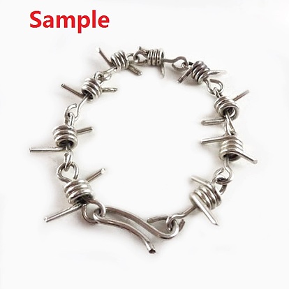 304 découvertes en fil d'acier inoxydable, pour la fabrication de bracelets barbelés