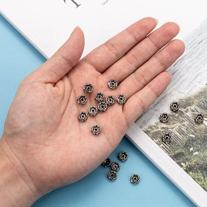 Laiton perles d'entretoise, avec des strass, 4x8mm, Trou: 1.5mm